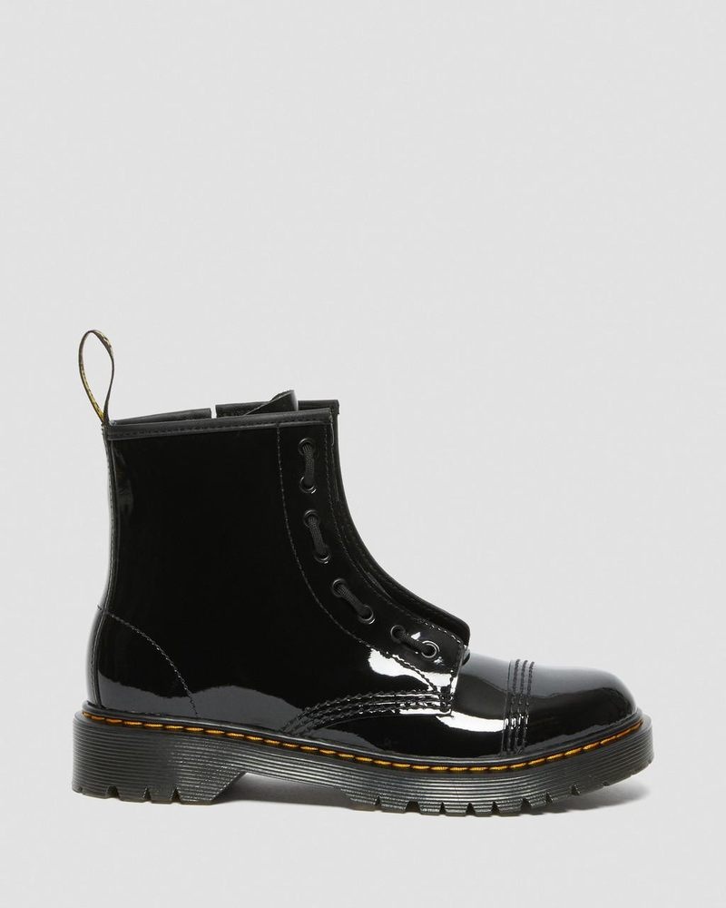 Dr Doc Martens Youth Sinclair Bex Charol Cuero Boots (Charol Cuero) Negros | AR83-V4WM