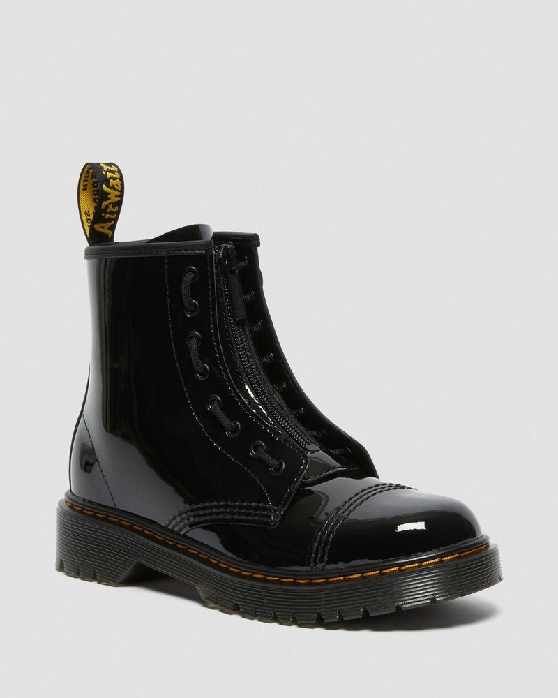 Dr Doc Martens Youth Sinclair Bex Charol Cuero Boots (Charol Cuero) Negros | AR83-V4WM